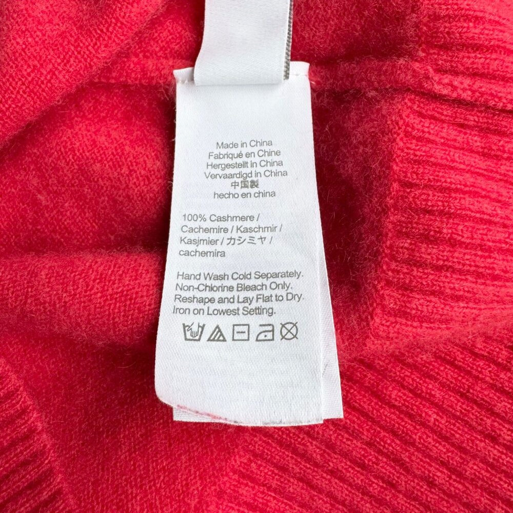 J CREW 100% Cashmere Sweater Girls 8 Salmon Pink Soft Long Sleeve Girl CREWCUTS - Picture 7 of 8